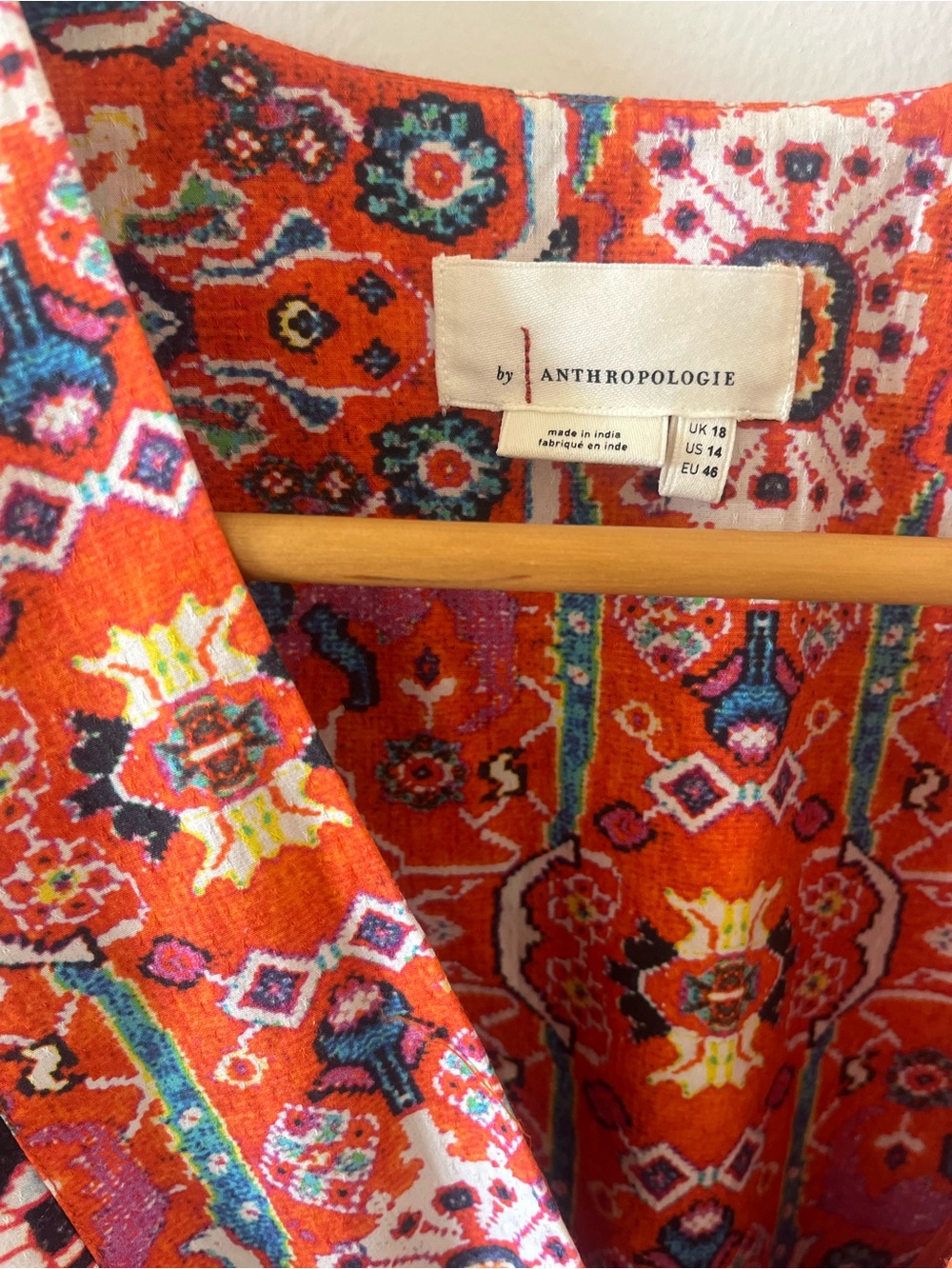 Anthropologie Women’s Printed V-Neck Maxi Dress - Picture 4 of 7